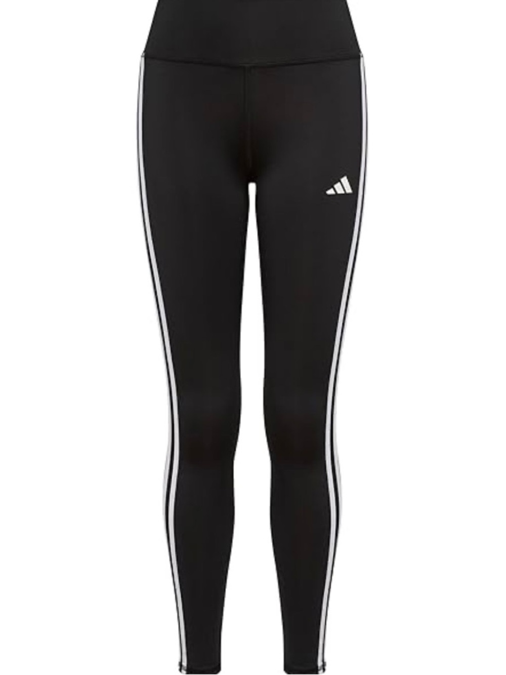Adidas | Black 3-Stripe High-Rise Leggings